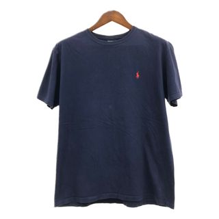 ポロラルフローレン(POLO RALPH LAUREN)のPolo by Ralph Lauren ポロ ラルフローレン 半袖Ｔシャツ ワンポイント ネイビー (メンズ M) 中古 古着 Q6217(Tシャツ/カットソー(半袖/袖なし))