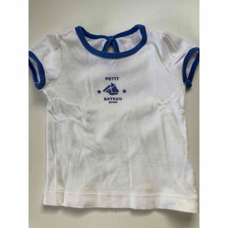 プチバトー(PETIT BATEAU)のプチバトー　パフスリーブ Tシャツ 12m 74cm 半袖(Ｔシャツ)