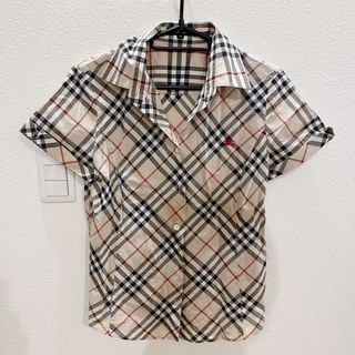 バーバリー(BURBERRY)のバーバリー☆半袖　チェック　シャツ(シャツ/ブラウス(半袖/袖なし))