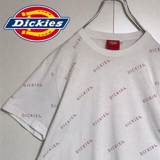 Dickies - 【総柄ロゴ】ディッキーズ　プリントロゴTシャツ　人気ホワイト　M  H821