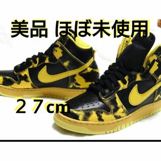 ナイキ(NIKE)のレア ナイキ スニーカーダンク ハイ イエロー アシッドウォッシュ ほぼ未使用(スニーカー)