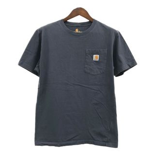 カーハート(carhartt)のCarhartt カーハート ポケット 半袖Ｔシャツ ワンポイント グレー (メンズ S) 中古 古着 Q6218(Tシャツ/カットソー(半袖/袖なし))