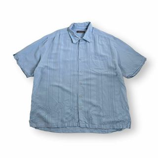 ヴィンテージ(VINTAGE)のcubavera キューバシャツ 古着 ペイズリー柄 半袖 オープンカラー(Tシャツ/カットソー(半袖/袖なし))