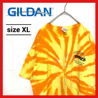ギルタン(GILDAN)の90s 古着 ギルダン Tシャツ タイダイ オーバーサイズ XL (Tシャツ/カットソー(半袖/袖なし))