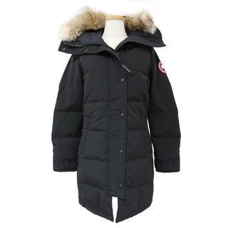 カナダグース(CANADA GOOSE)のCANADA GOOSE カナダグース ダウン コート ロング ブラック 黒 M ミドル フード ファー MACKENZIE PARKA マッケンジー アウター【レディース】【中古】(ダウンジャケット)