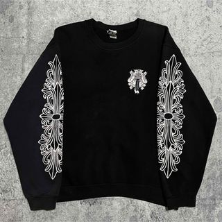 クロムハーツ(Chrome Hearts)のビンテージ クロムハーツ フローラルクロス ダガープリント スウェット ロンT(スウェット)