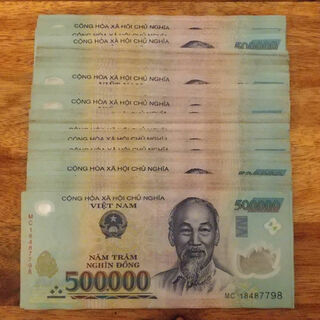 ベトナムドン 50万ドン紙幣 5枚(その他)