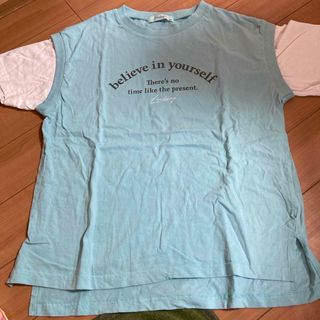 リンジィ(Lindsay)のリンジィ　重ね着風Tシャツ(Tシャツ/カットソー)