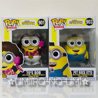 2種 Funko POP! ミニオンズ フィーバー ボブ&オットー フィギュア