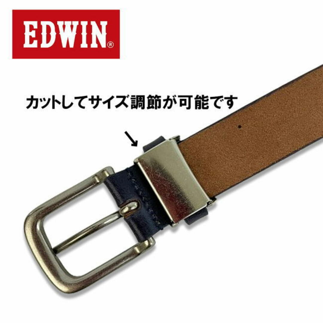 イエロー EDWIN エドウイン 1173 日本製 手染め ステッチ ベルト メンズのファッション小物(ベルト)の商品写真