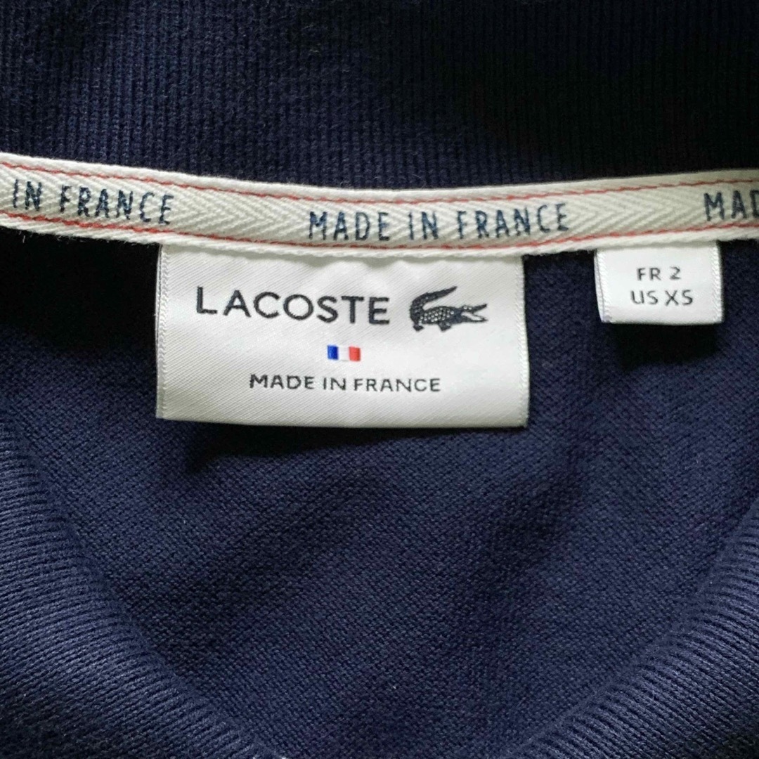 LACOSTE(ラコステ)の美品　LACOSTE ラコステ　仏製切替ラインオーガニックコットンポロシャツ2 メンズのトップス(ポロシャツ)の商品写真