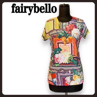 【極美品】fairybell カラフル花柄Tシャツ(Tシャツ/カットソー(半袖/袖なし))