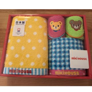 ミキハウス(mikihouse)のmikihouse　フェイス&ハンド＆ミニタオルセット(タオル/バス用品)