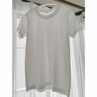 ルルレモン(lululemon)のルルレモン　Tシャツ　サイズ4 ホワイト　ヨガトップス(Tシャツ(半袖/袖なし))