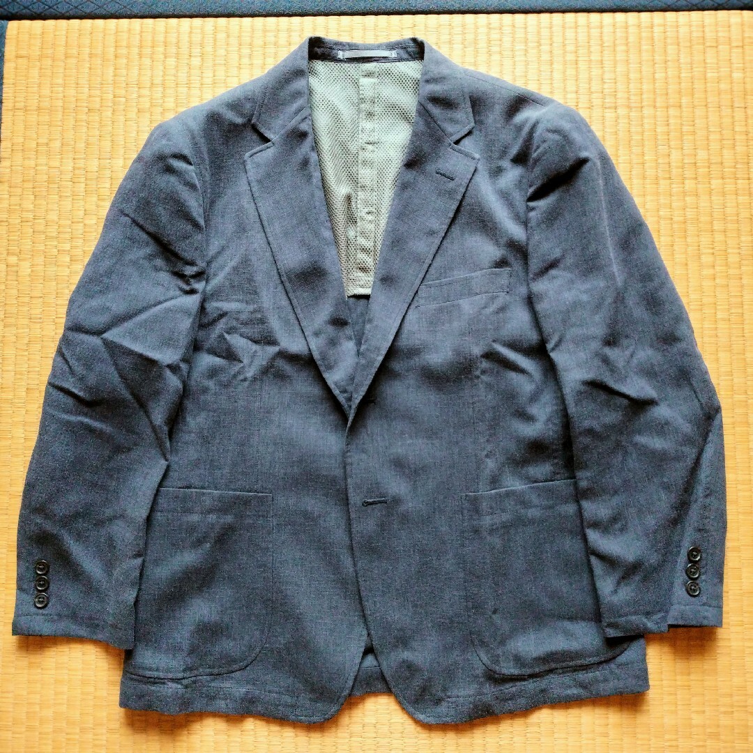 Rucken Bacchar COLLECTION　ジャケット　紺　薄手　春夏用 メンズのスーツ(スーツジャケット)の商品写真