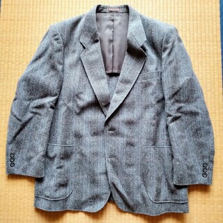 DOSAN　スーツ　ジャケット　茶色混じりの灰色　秋冬用　(注)名前の刺繍入り(スーツジャケット)