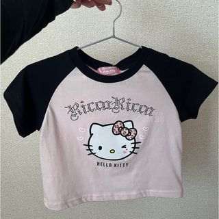 シマムラ(しまむら)のキティちゃんTシャツ 半袖 リッカキティグランT 中桃 150cm(Tシャツ/カットソー)