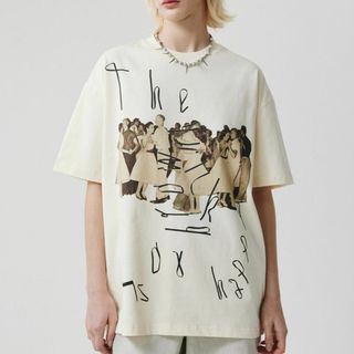 ADORE - LIMPIDOCULUS ユニセックス オーバー Tシャツ 舞踏会柄