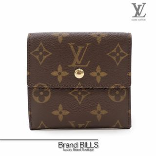 ルイヴィトン(LOUIS VUITTON)の未使用品 ルイ ヴィトン ポルトモネビエ・カルトクレディ 折り財布 M61652 モノグラム ブラウン ゴールド金具  (財布)