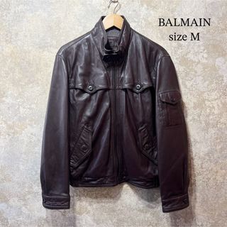 バルマン(BALMAIN)のBALMAIN バルマン シングルライダース ラムレザージャケット(レザージャケット)