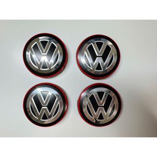 フォルクスワーゲン(Volkswagen)のフォルクスワーゲン　ホイールセンターキャップ　直径 56MM  4個セット(車外アクセサリ)