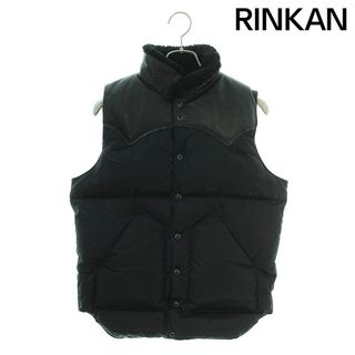 ロッキーマウンテン ROCKY MOUNTAIN  CHRISTY VEST/450-442-02130 レザー切替ナイロンダウンベスト メンズ 38(ダウンベスト)