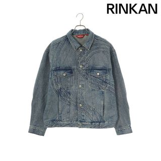 シュプリーム(Supreme)のシュプリーム  24SS  S Logo Denim Trucker Jacket Sロゴトラッカーデニムジャケット メンズ L(Gジャン/デニムジャケット)