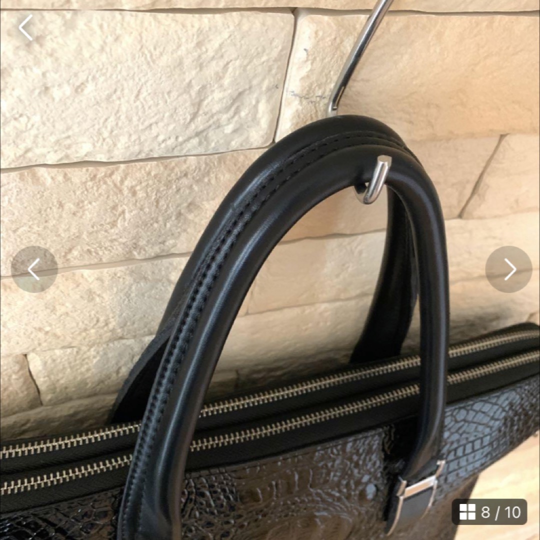 DILANGEYU ビジネスバッグ 2way クロコ型押し本革 A4可の通販 by DILANGEYU ビジネスバッグ 2way クロコ型押し本革 A4可の通販 by