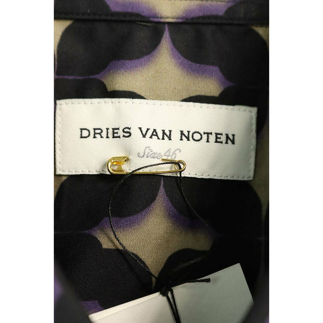 DRIES VAN NOTEN(ドリスヴァンノッテン)のドリスヴァンノッテン  24SS  CLASEN 8138 M.W.SHIRT PET 総柄コットンオーバーサイズ半袖シャツ メンズ 46 メンズのトップス(シャツ)の商品写真