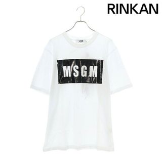 エムエスジイエム(MSGM)のエムエスジイエム  2040MM67 ラバーロゴTシャツ メンズ XL(Tシャツ/カットソー(半袖/袖なし))