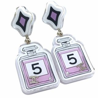 シャネル(CHANEL)のCHANEL　シャネル　No.5　ピアス　CCロゴ　ABC779　パフューム　ラインストーン　ココマーク　ピンク　イヤーアクセサリー　アクセサリー　コスチュームジュエリー　小物　レディース　(ピアス)