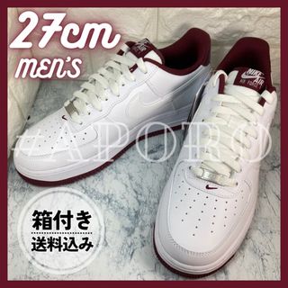 ナイキ(NIKE)のナイキ エアフォース1 NIKE AIR FORCE 1 バーガンディ 27(スニーカー)