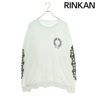 クロムハーツ(Chrome Hearts)のクロムハーツ  SWTSHRT PLVRスウェット 袖フローラルクロスバックホースシュープリントスウェット メンズ XL(スウェット)