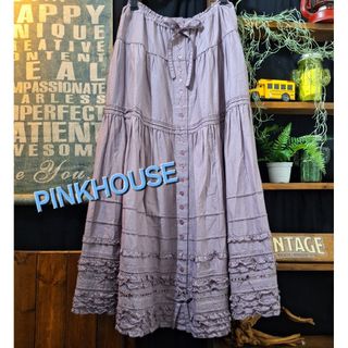 ピンクハウス(PINK HOUSE)の☆PINKHOUSE パープル スカート(ロングスカート)