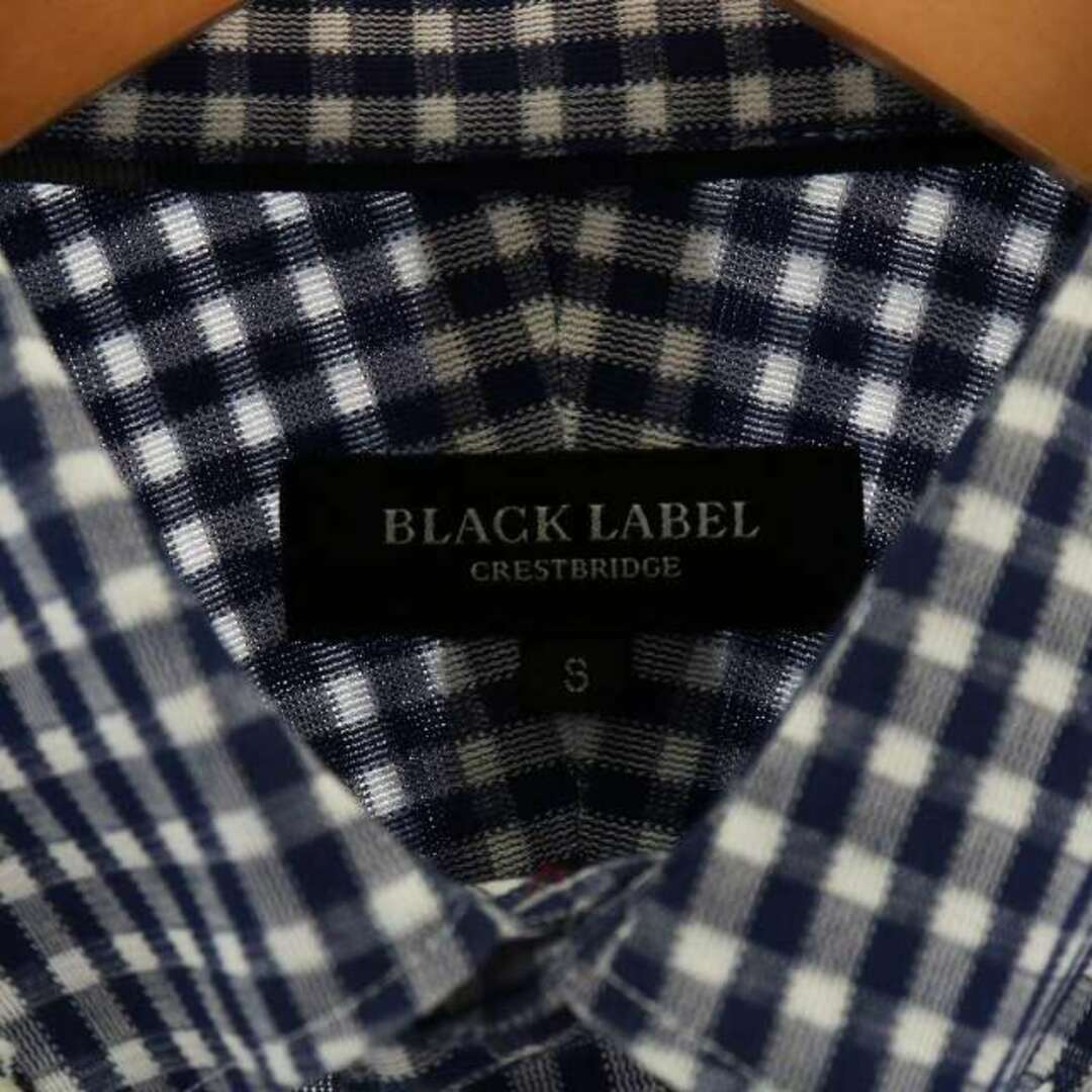 BLACK LABEL CRESTBRIDGE(ブラックレーベルクレストブリッジ)のBLACK LABEL CRESTBRIDGE 長袖シャツ チェック柄 紺 メンズのトップス(シャツ)の商品写真