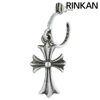 クロムハーツ(Chrome Hearts)のクロムハーツ  TINY CH CROSS/タイニーCHクロスフープ シルバーピアス メンズ(ピアス)