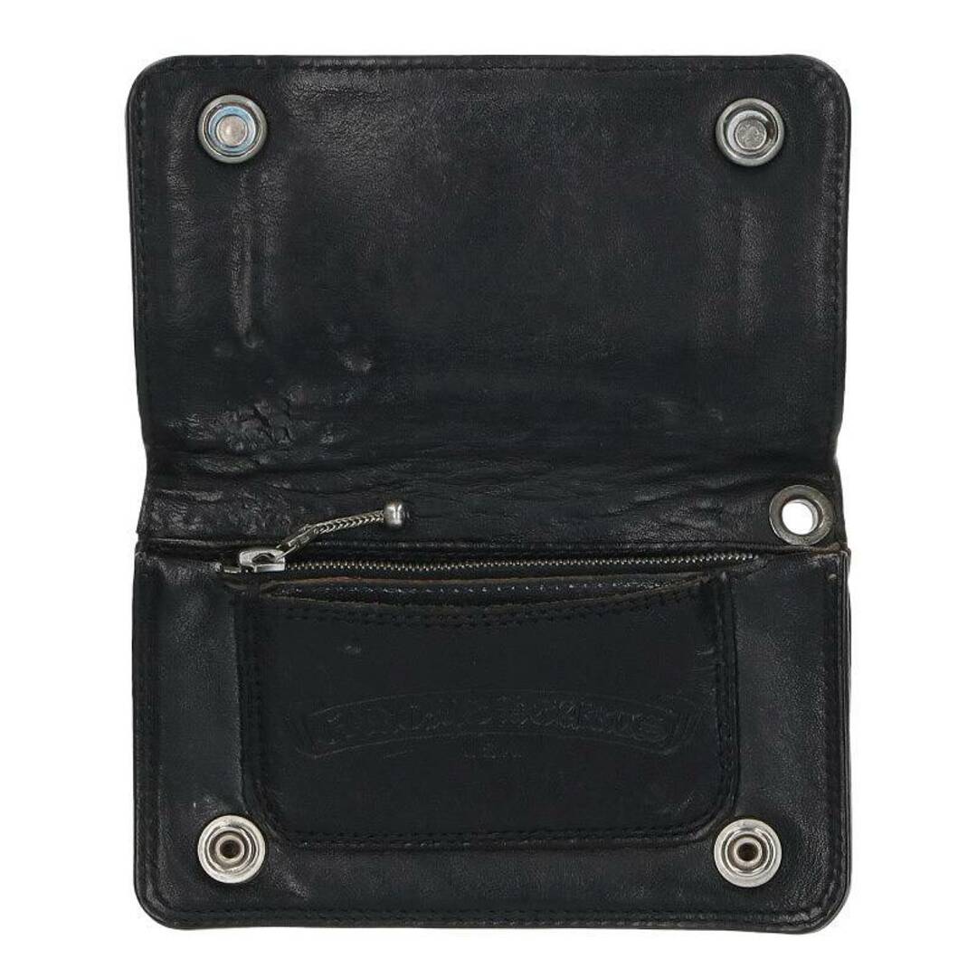 Chrome Hearts(クロムハーツ)のクロムハーツ  1ZIP/1ジップ クロスボタンレザーウォレット財布 メンズ ハンドメイドのファッション小物(財布)の商品写真