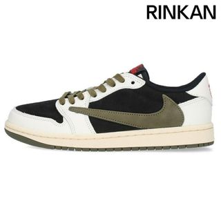 ナイキ(NIKE)のナイキ ×トラヴィススコット Travis Scott  WMNS AIR JORDAN 1 LOW OG OLIVE DZ4137-106 ウィメンズエアジョーダン1オリーブスニーカー メンズ 24cm(スニーカー)