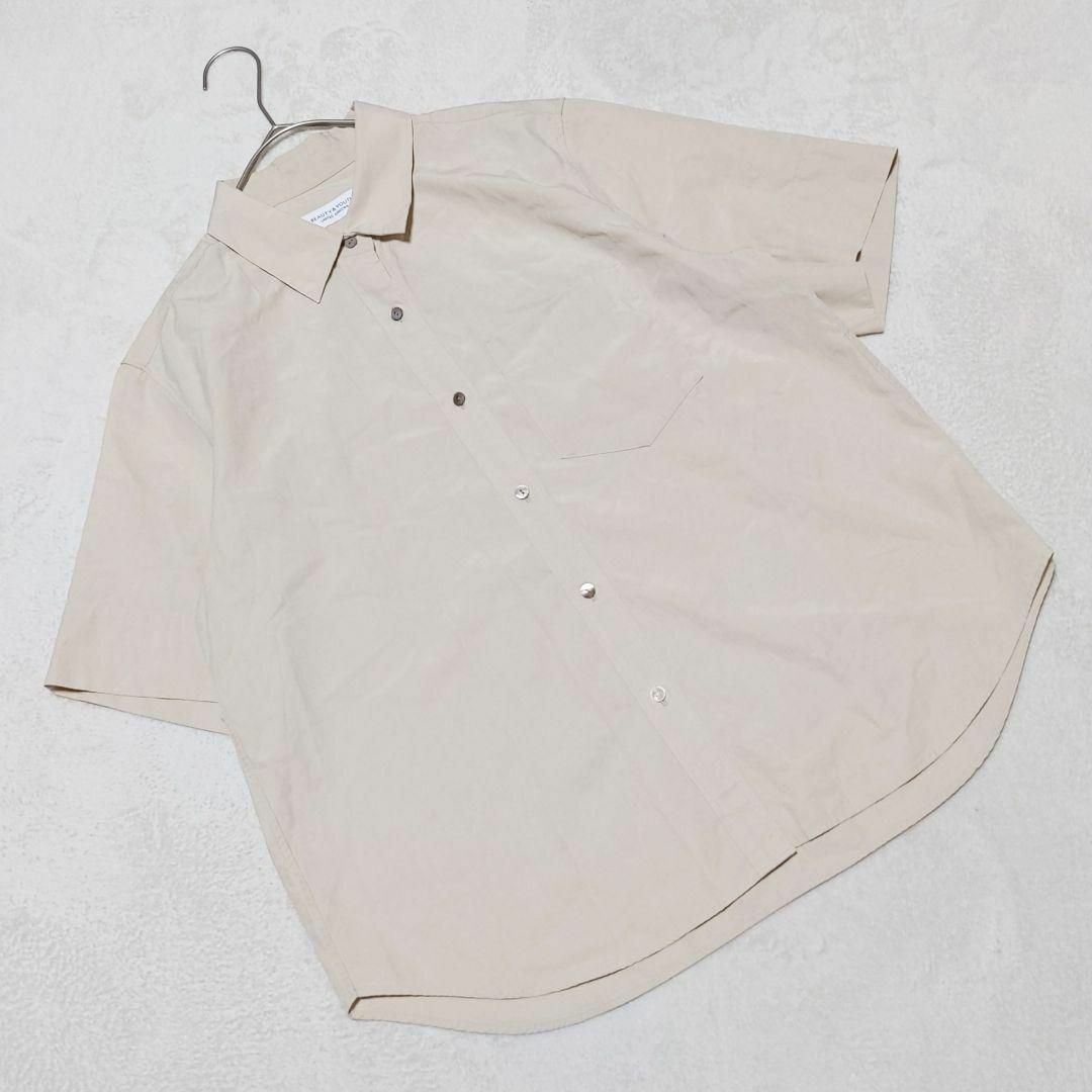 【BEAUTY & YOUTH】（F）無地 シンプル シャツ ラウンドカット メンズのトップス(Tシャツ/カットソー(半袖/袖なし))の商品写真