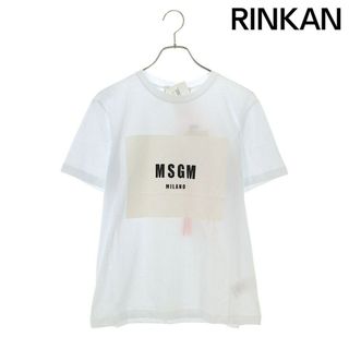 MSGM - エムエスジイエム  2041MDM42 ロゴプリントTシャツ レディース XL