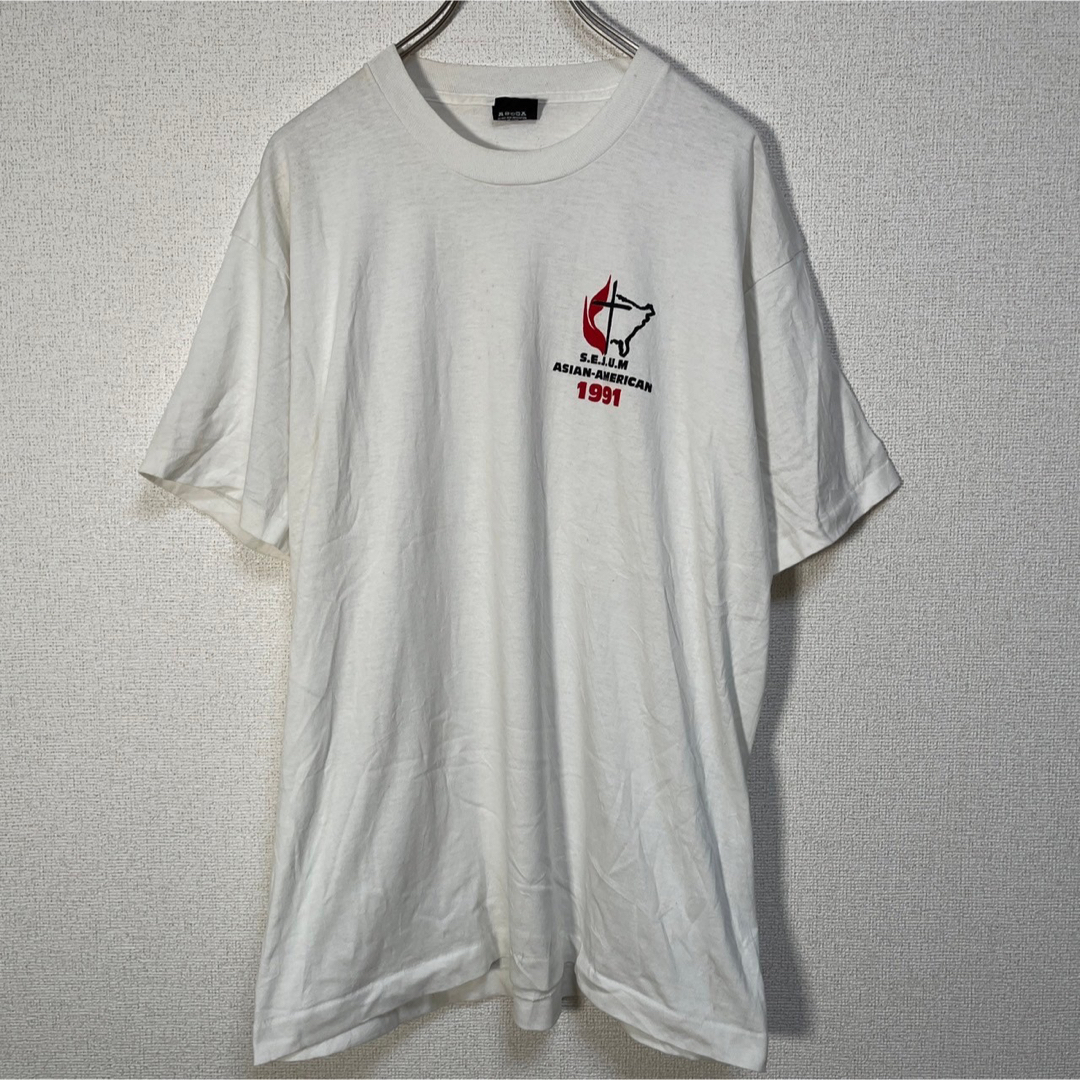 SCREEN STARS(スクリーンスターズ)の【スクリーンスターズ】USA製半袖Tシャツ　ビンテージ　90sアジアアフリカ29 メンズのトップス(Tシャツ/カットソー(半袖/袖なし))の商品写真