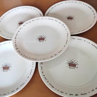 コレール(CORELLE)の【未使用】コレール　平皿　大　ヴィンテージ　CORELLE　26cm 5枚(食器)