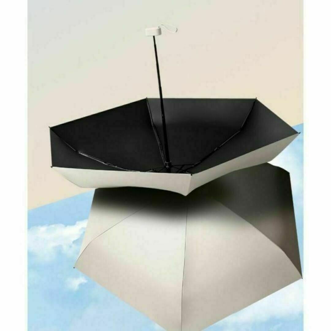 折りたたみ傘 ケース付き 雨晴れ兼用 UVカット 匿名配送 レディースのファッション小物(傘)の商品写真