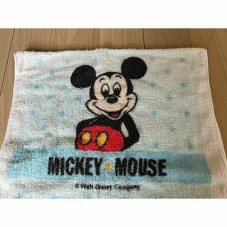 ディズニー(Disney)のミッキーマウス フェイスタオル 綿100% プチタオル 中古(ハンカチ)