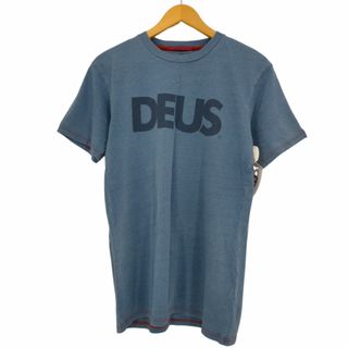 DEUS(デウス)  ALL CAPS INDIGO TEE  メンズ トップス(Tシャツ/カットソー(半袖/袖なし))