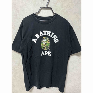 A BATHING APE - A BATHING APE エイプ Tシャツ 半袖 黒Tシャツ