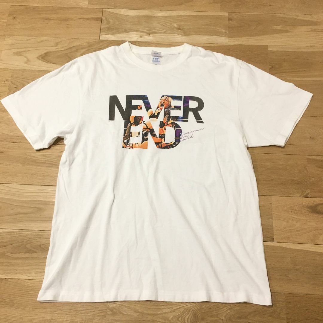 スターダム 小波選手 NEVER END Tシャツ サイズXL メンズのトップス(Tシャツ/カットソー(半袖/袖なし))の商品写真