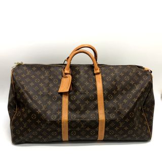 ルイヴィトン(LOUIS VUITTON)のルイヴィトン LOUIS VUITTON キーポル60 M41412 旅行用バッグ ハンドバッグ ボストンバッグ モノグラムキャンバス ブラウン(ボストンバッグ)