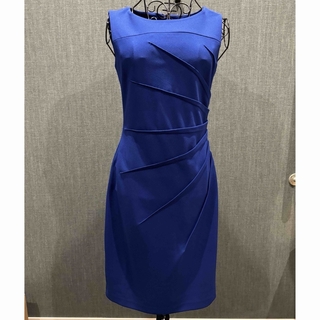 カルバンクライン(Calvin Klein)のカルバンクライン　青ドレス　キャバ　ナイトドレス(ミディアムドレス)