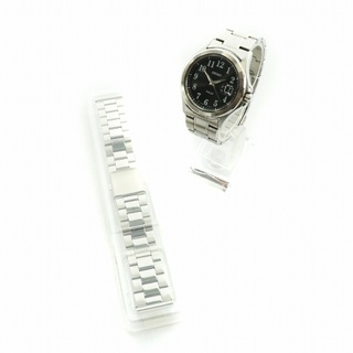 セイコー(SEIKO)のSEIKO 腕時計 ソーラー クォーツ ベルト付属 ロゴ デイト カレンダー付き(腕時計)